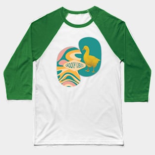 Groovy vibes duck Baseball T-Shirt